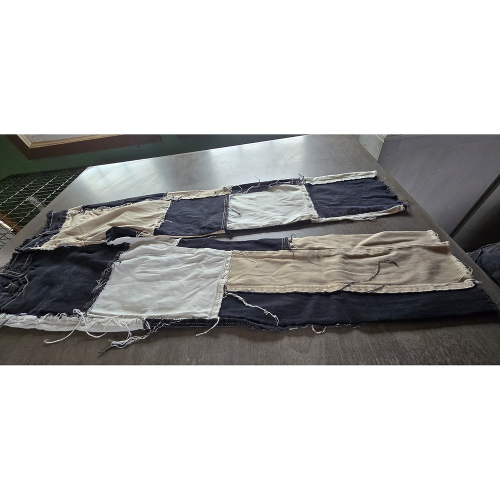 Unbranded high-waisted patchwork jeans Size Small - Picture 4 of 6